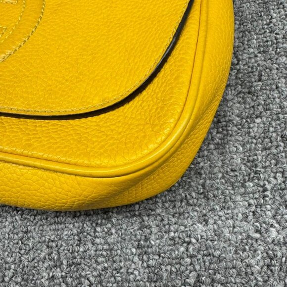 GUCCI Soho Yellow Leather Shoulder Bag 650-080825 - Picture 7 of 15